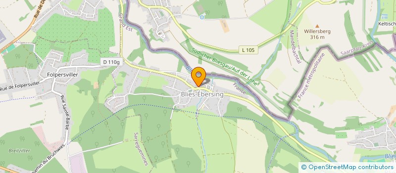 localisation de l'entreprise SCI LETISAM  BLIES-EBERSING