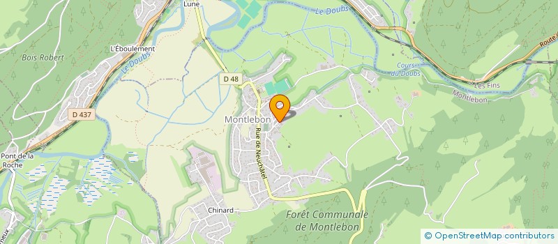 localisation de l'entreprise SCI LETOUBLON  MONTLEBON