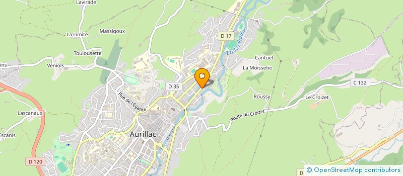 localisation de l'entreprise SCI LETOURNEL à AURILLAC