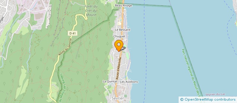 localisation de l'entreprise SCI LETRAZ 53  SEVRIER