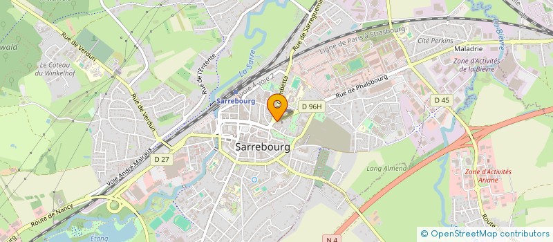 localisation de l'entreprise SCI LETT à SARREBOURG