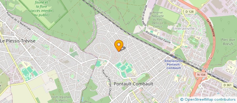 localisation de l'entreprise SCI LETY IZOU  PONTAULT-COMBAULT