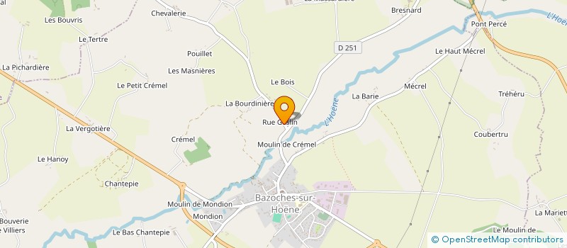 localisation de l'entreprise SCI LEUCILA à BAZOCHES-SUR-HOENE