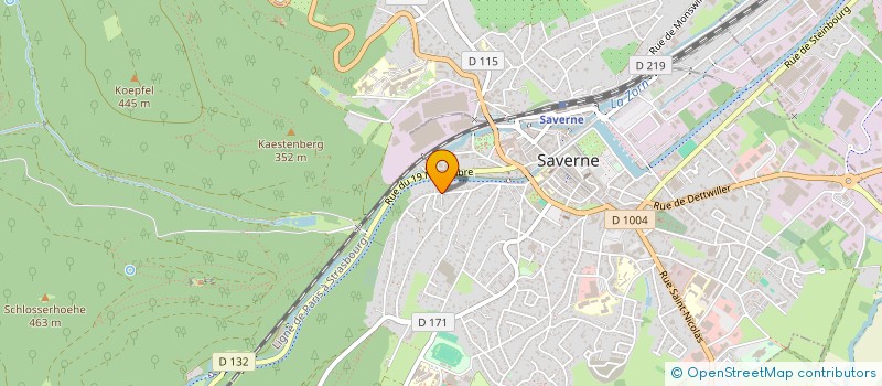 localisation de l'entreprise SCI LEULLIER FB  SAVERNE