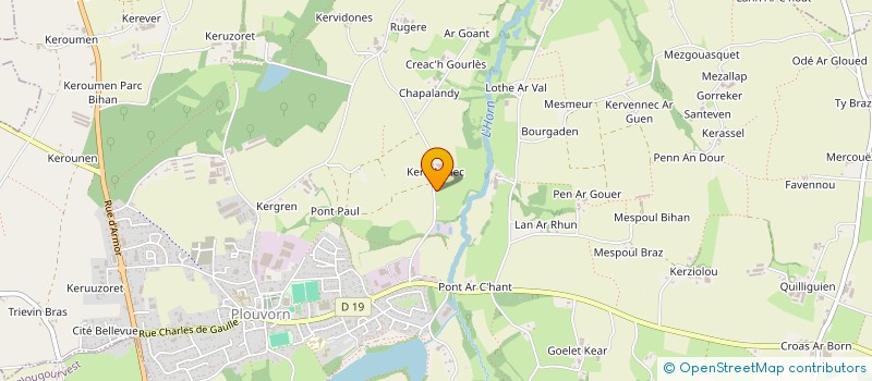 localisation de l'entreprise SCI LEURIOU  PLOUVORN