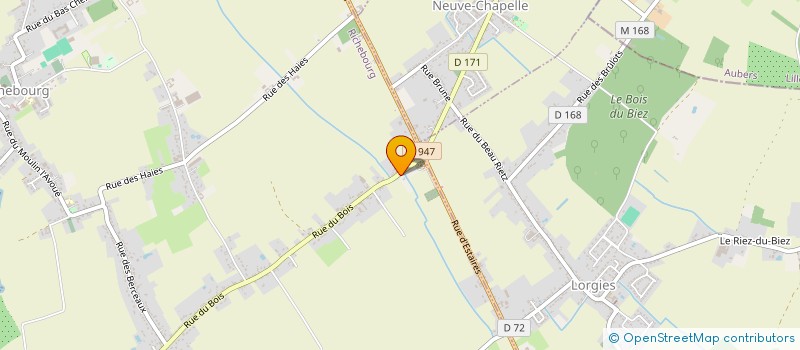 localisation de l'entreprise SCI LEUWERS  RICHEBOURG