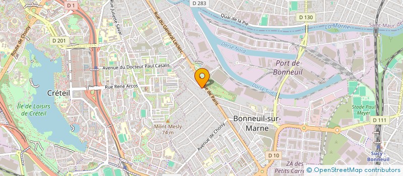 localisation de l'entreprise SCI LEV 1 à BONNEUIL-SUR-MARNE