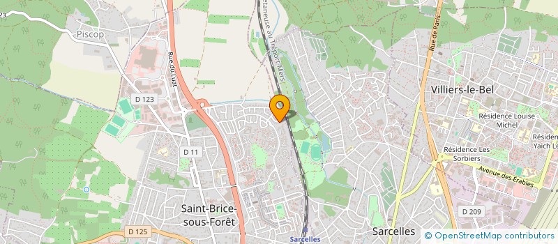 localisation de l'entreprise SCI LEV ONE à SAINT-BRICE-SOUS-FORET