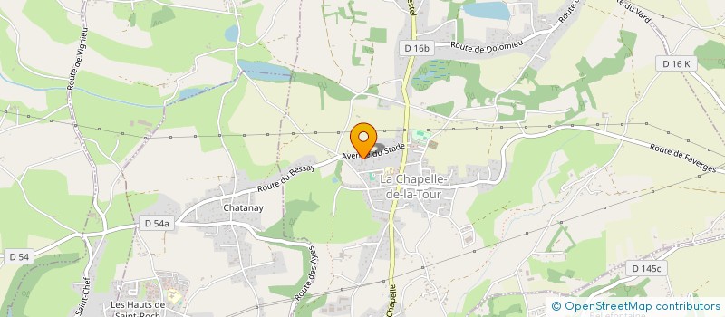 localisation de l'entreprise SCI LEVA IMMO  LA CHAPELLE-DE-LA-TOUR