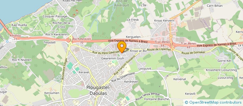 localisation de l'entreprise SCI LEVACHER  LOPERHET