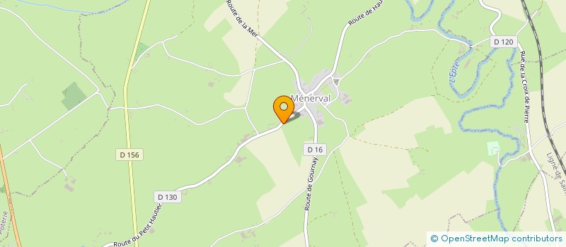 localisation de l'entreprise SCI LEVACHER  MENERVAL