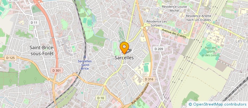 localisation de l'entreprise SCI LEVAGUE à SARCELLES