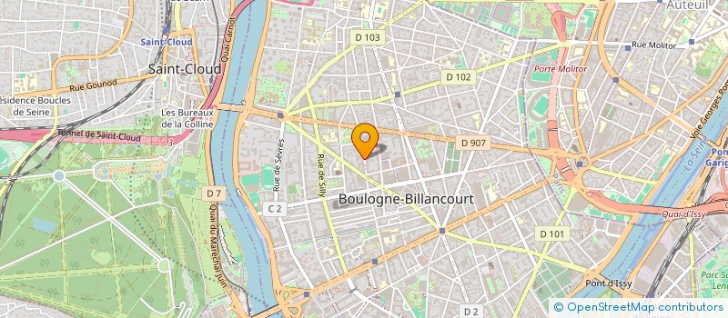 localisation de l'entreprise SCI LEVAL V à BOULOGNE-BILLANCOURT