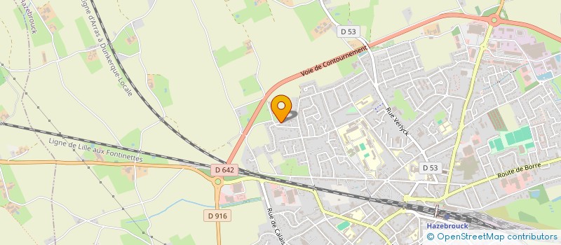 localisation de l'entreprise SCI LEVAN  HAZEBROUCK