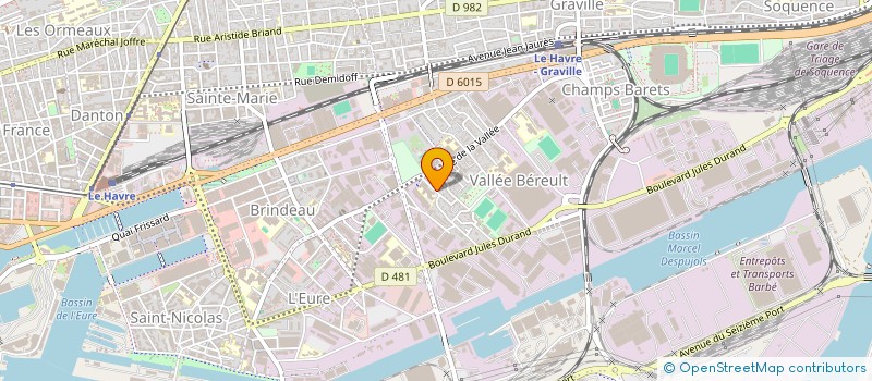 localisation de l'entreprise SCI LEVANE à LE HAVRE