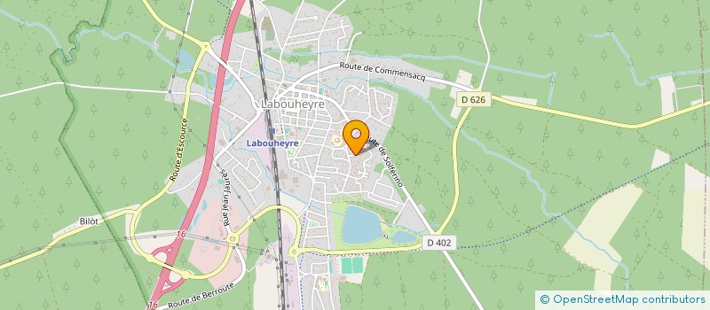 localisation de l'entreprise SCI LEVANGER  LABOUHEYRE