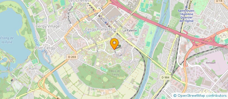 localisation de l'entreprise SCI LEVANNIER  CERGY