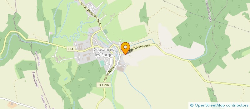 localisation de l'entreprise SCI LEVANT à COUSANCES-LES-FORGES