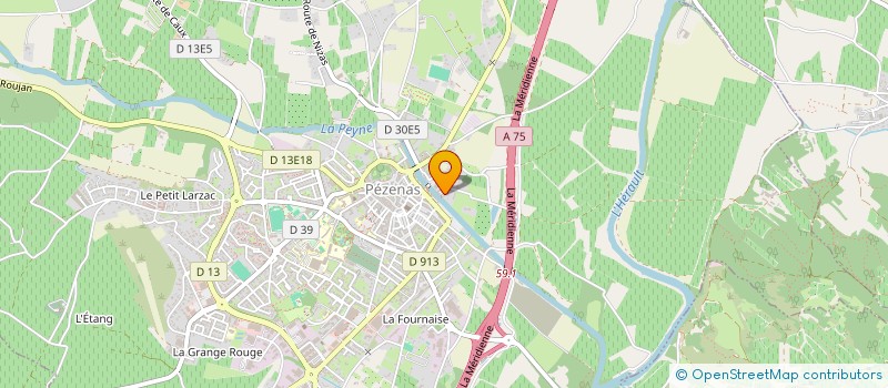 localisation de l'entreprise SCI LEVANT CENTRE FRANCE  PEZENAS