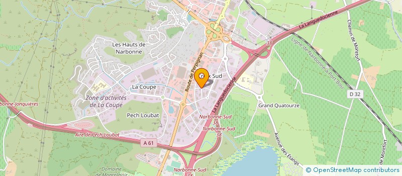 localisation de l'entreprise SCI LEVASSOR à NARBONNE