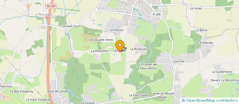 localisation de l'entreprise SCI LEVE PIERRE à ORGERES