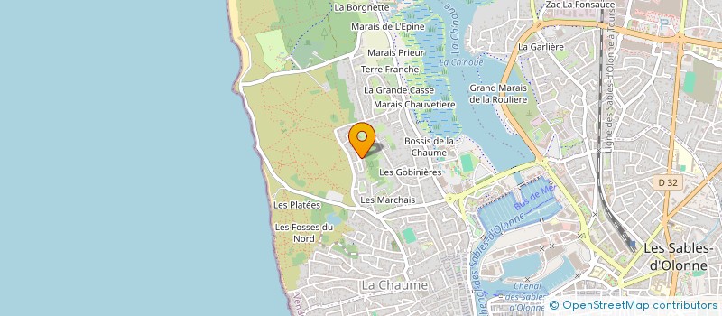 localisation de l'entreprise SCI LEVEAU à LES SABLES D'OLONNE