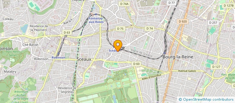 localisation de l'entreprise SCI LEVEL 38 à SCEAUX