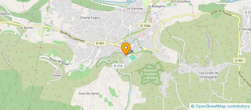 localisation de l'entreprise SCI LEVEL 7  LES VANS