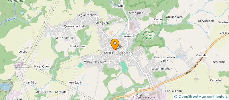 localisation de l'entreprise SCI LEVENEZ  ERGUE-GABERIC