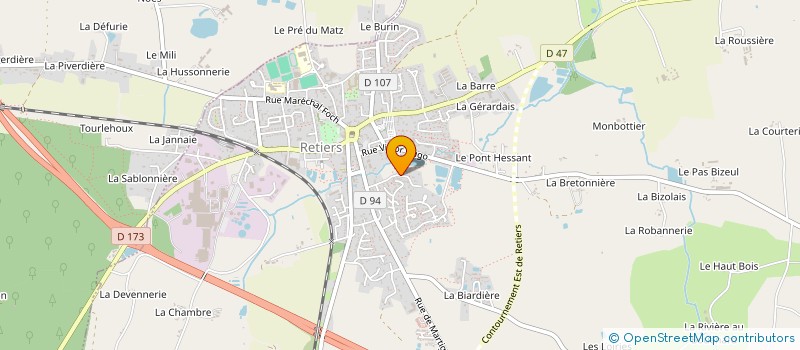 localisation de l'entreprise SCI LEVENEZ  RETIERS