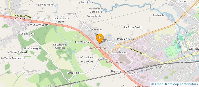 localisation de l'entreprise SCI LEVEQUE  LAMBALLE-ARMOR