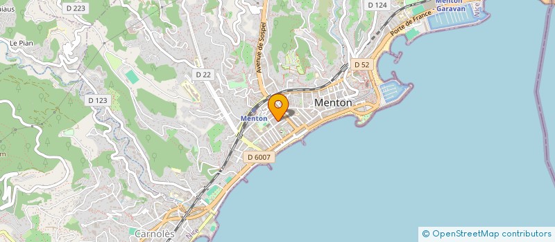 localisation de l'entreprise SCI LEVEQUE à MENTON