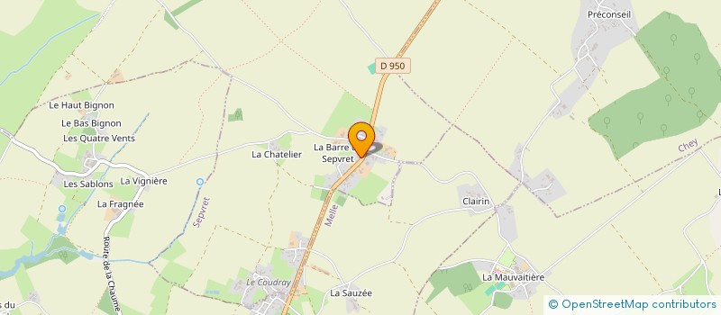 localisation de l'entreprise SCI LEVEQUE T.  SEPVRET