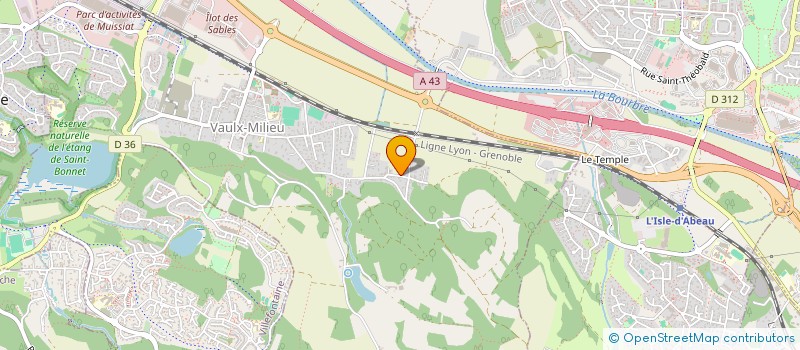 localisation de l'entreprise SCI LEVERGER DE BELMONT  VAULX-MILIEU