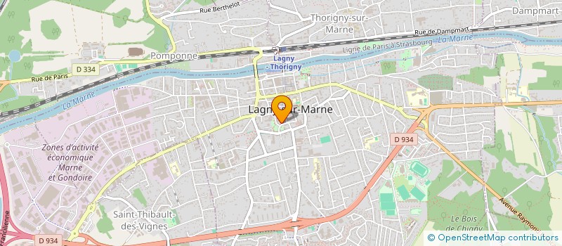 localisation de l'entreprise SCI LEVERIC  LAGNY-SUR-MARNE