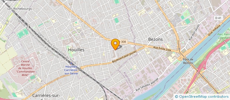 localisation de l'entreprise SCI LEVERNOIS  HOUILLES