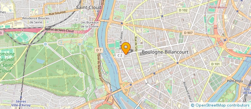 localisation de l'entreprise SCI LEVERVE-BOULBI à BOULOGNE-BILLANCOURT