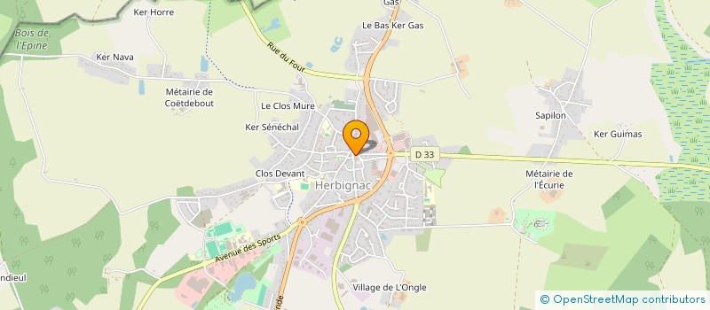 localisation de l'entreprise SCI LEVESQUE à HERBIGNAC
