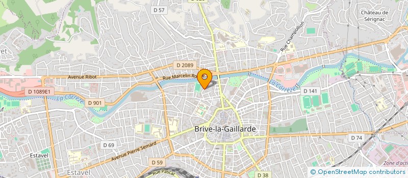 localisation de l'entreprise SCI LEVET  BRIVE-LA-GAILLARDE