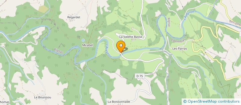 localisation de l'entreprise SCI LEVIER MIRABEL  RIGNAC