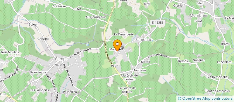 localisation de l'entreprise SCI LEVIGNERON  SAMONAC