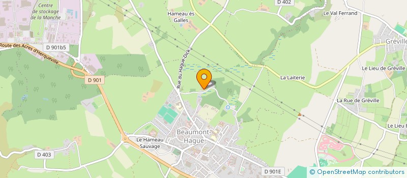 localisation de l'entreprise SCI LEVOS LORIOT  LA HAGUE