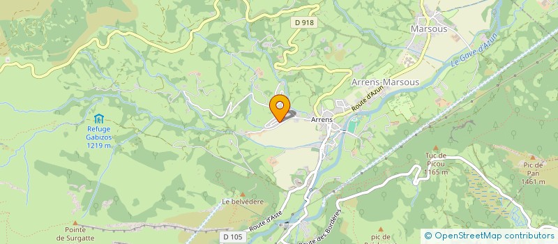 localisation de l'entreprise SCI LEVREL  ARRENS-MARSOUS