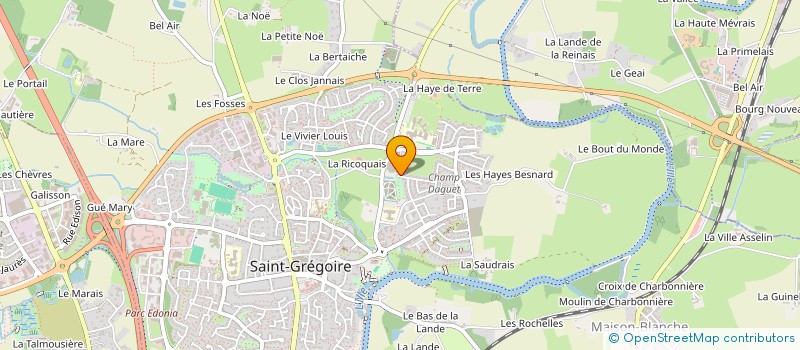 localisation de l'entreprise SCI LEVREL KERIMMO  SAINT-GREGOIRE