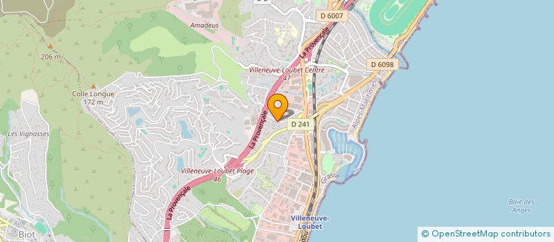 localisation de l'entreprise SCI LEVRON à VILLENEUVE-LOUBET