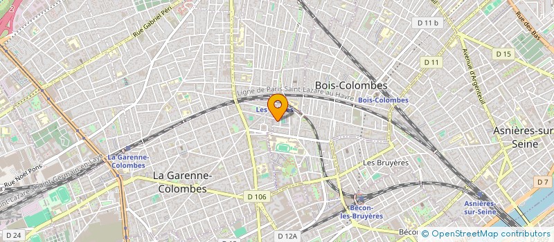 localisation de l'entreprise SCI LEVY - GEORGES à BOIS-COLOMBES