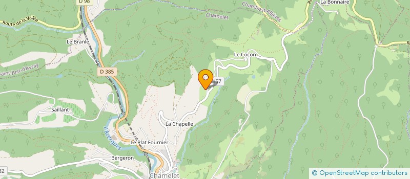 localisation de l'entreprise SCI LEX  CHAMELET