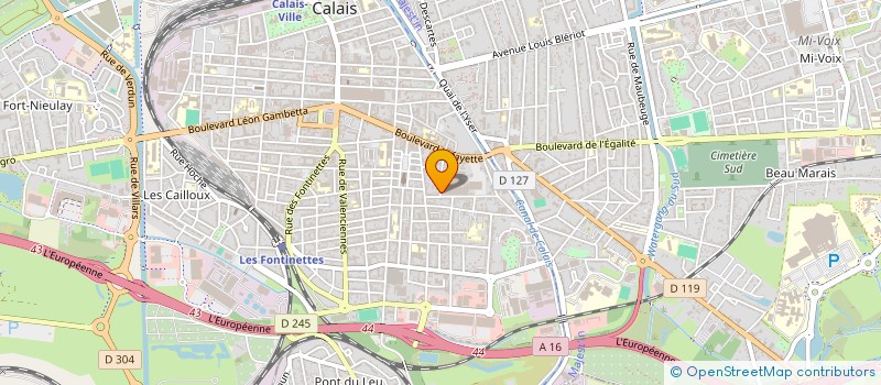 localisation de l'entreprise SCI LEX  CALAIS