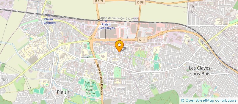 localisation de l'entreprise SCI LEXCORP  PLAISIR