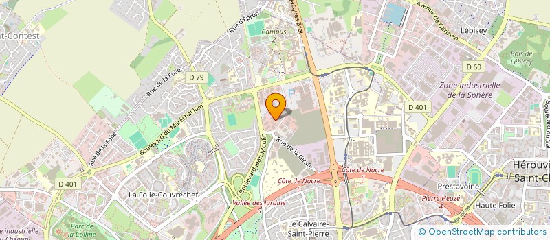 localisation de l'entreprise SCI LEXO à CAEN